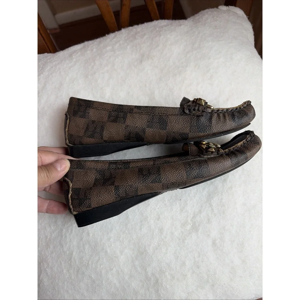 Michael Kors Shoes 4.5M Moccasin Loafers Slip On Gold MK Flats‎